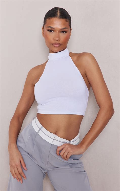 white crop top amazon|trendy white crop tops.